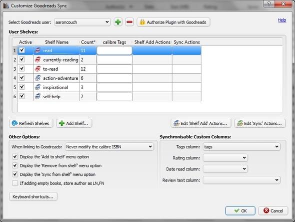 Kaliber: Hands-Down, najlepší eBook Manager, ktorý je k dispozícii Pluginy Goodreads Sync