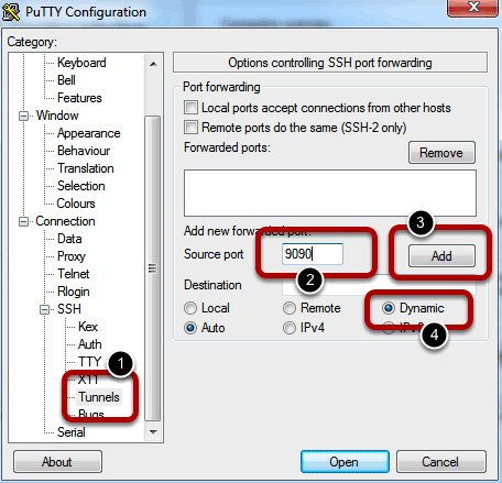 ssh proxy tunel