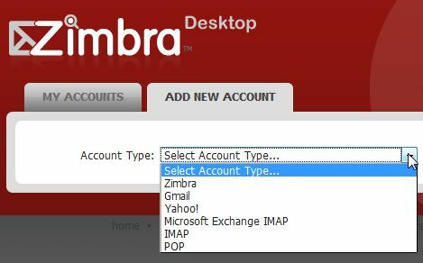 zimbra desktop