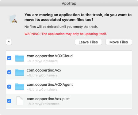 AppTrap Remove Files