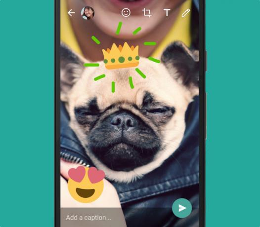 WhatsApp Nová funkcia - úprava obrázkov Emojis