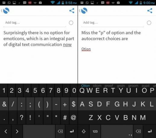 Fleksy-for-Android-Automatických-No-emotikony