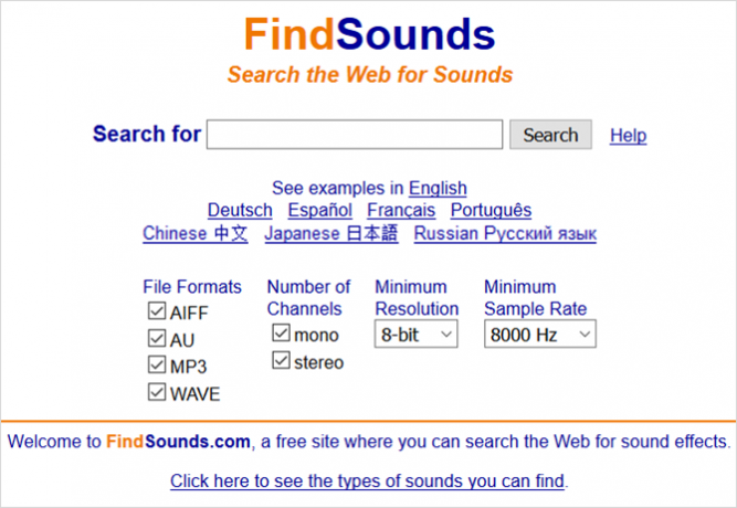 7 Alternatívy vyhľadávania Google a ich ochranné známky Hlavný web FindSounds
