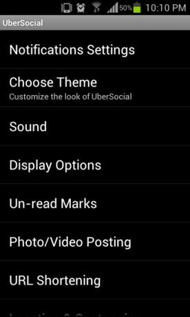 Prevezmite kontrolu nad svojím účtom Twitter pomocou všadeprítomných nastavení UberSocial [Android 2.1+]