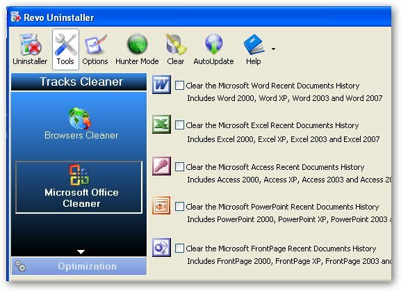 Programy Revo Uninstaller Cleaner