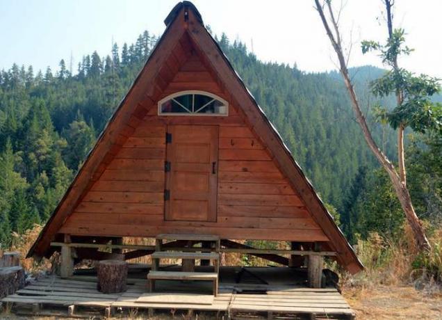 kabína airbnb-a-frame