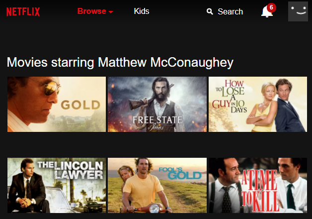 Ako zadať Netflixove tajné kódy netflix matthew mcconaughey