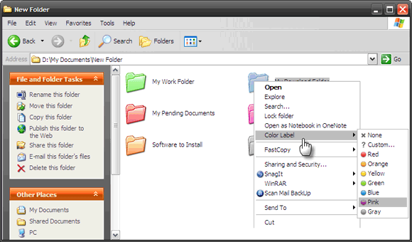 iColorFolder - program na zmenu ikon